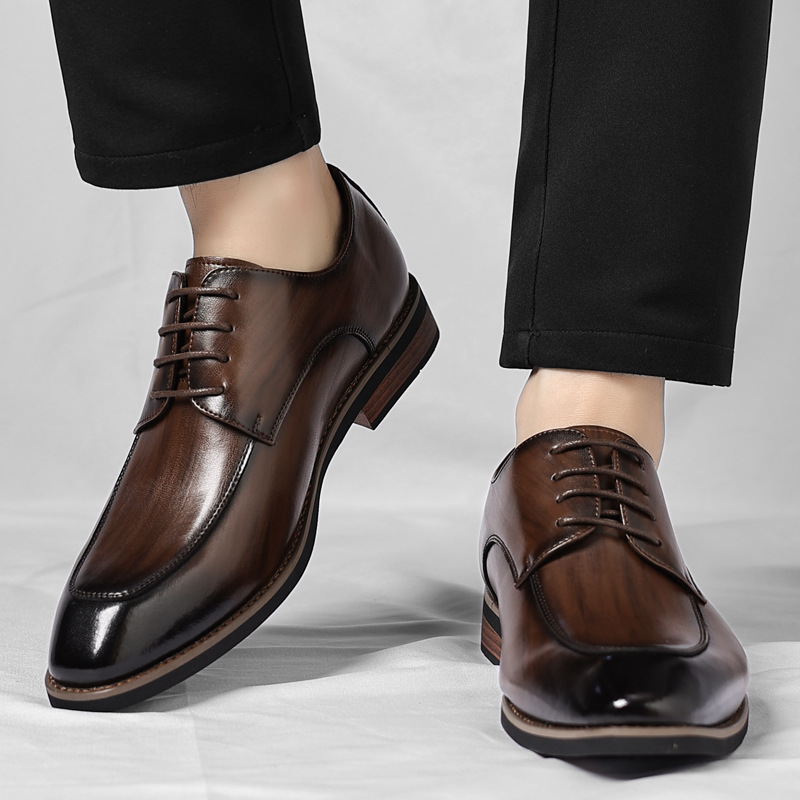 Zapatos Oxford de Piel Hombre Cordones Vestir