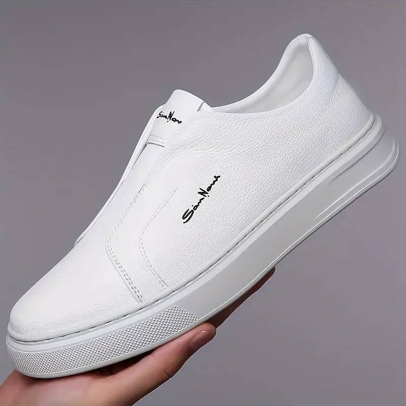 Zapatillas Slip-On de Piel Vegana Hombre Casual