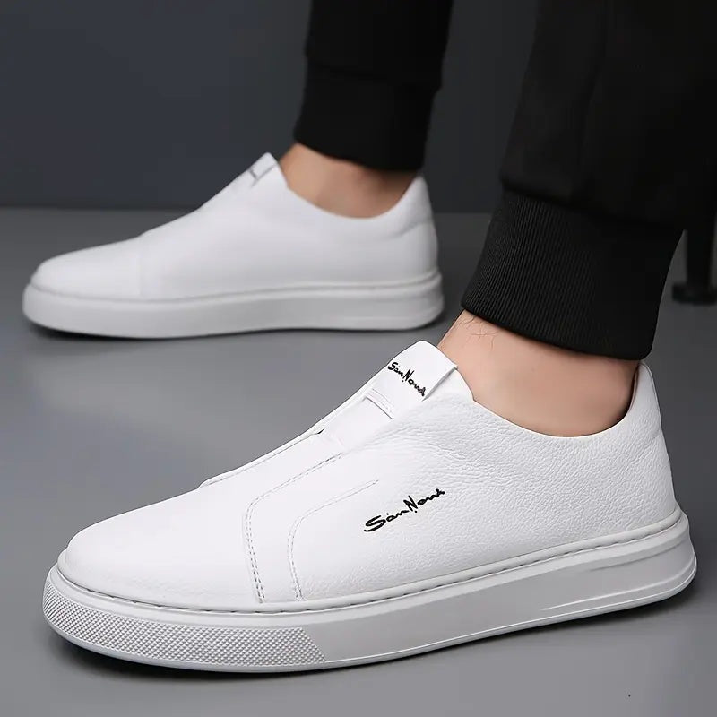 Zapatillas Slip-On de Piel Vegana Hombre Casual