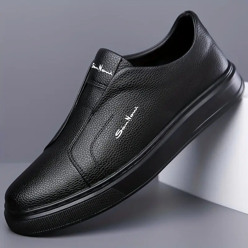 Zapatillas Slip-On de Piel Vegana Hombre Casual