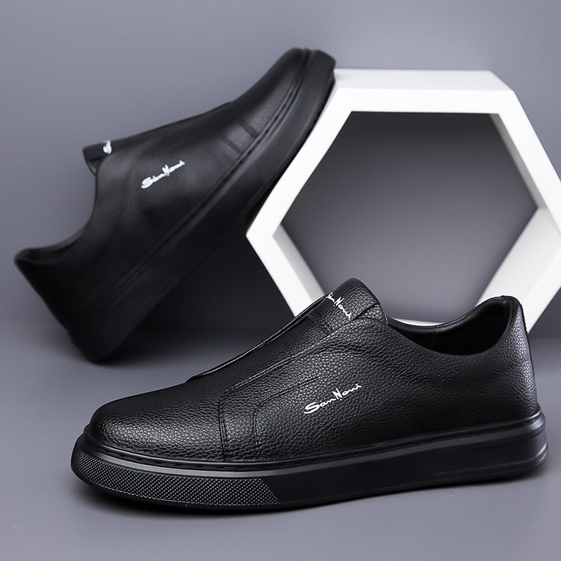 Zapatillas Slip-On de Piel Vegana Hombre Casual