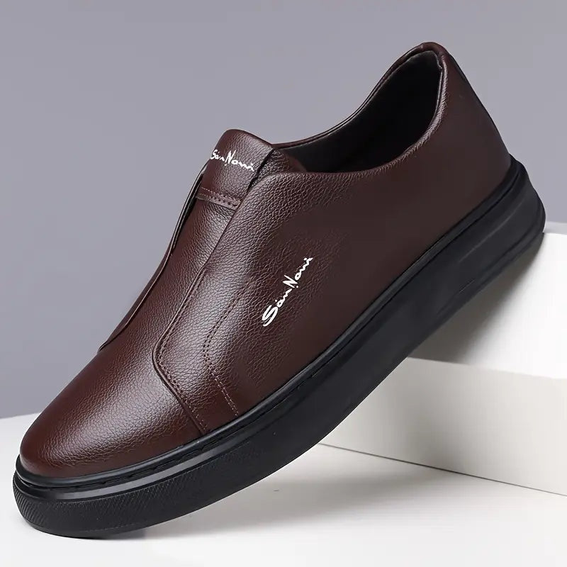 Zapatillas Slip-On de Piel Vegana Hombre Casual
