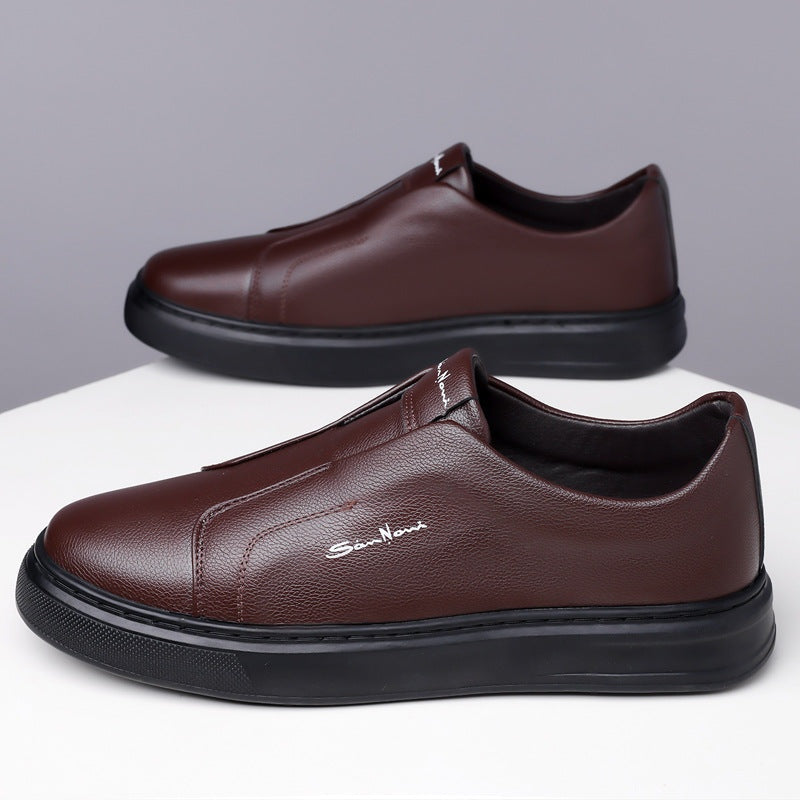 Zapatillas Slip-On de Piel Vegana Hombre Casual