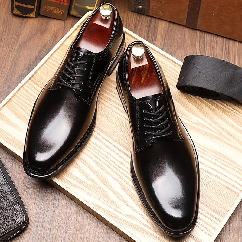 Zapatos Derby de Piel Hombre Cordones Estilo Oxford