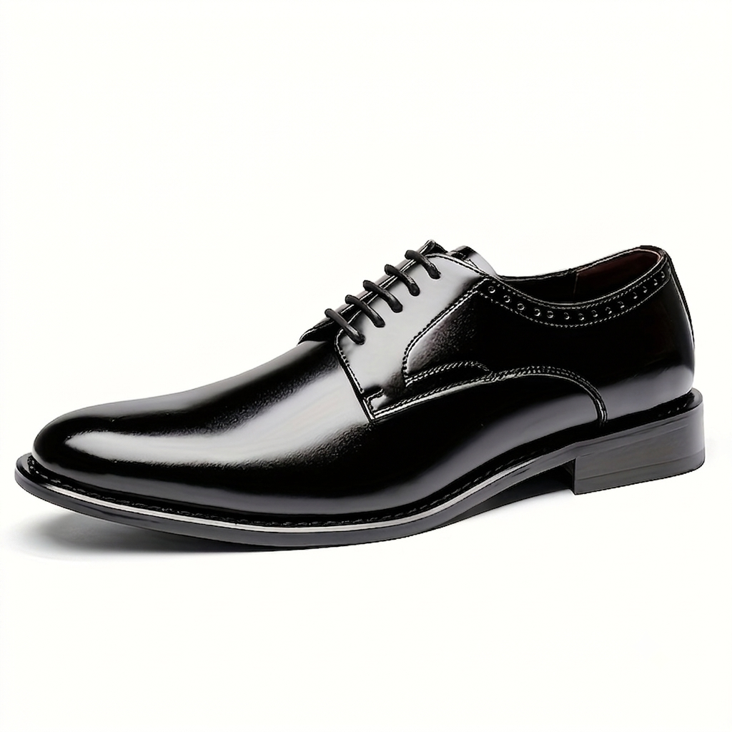 Zapatos Derby de Piel Hombre Cordones Estilo Oxford