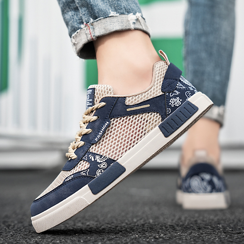 Zapatillas Chunky Hombre Malla Transpirable Streetwear