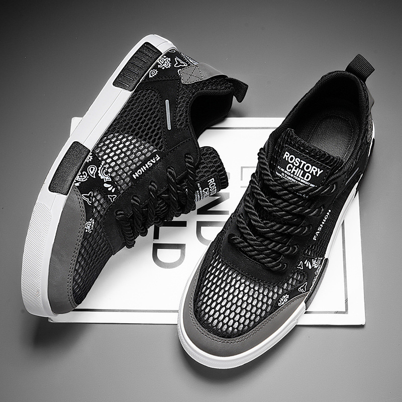 Zapatillas Chunky Hombre Malla Transpirable Streetwear
