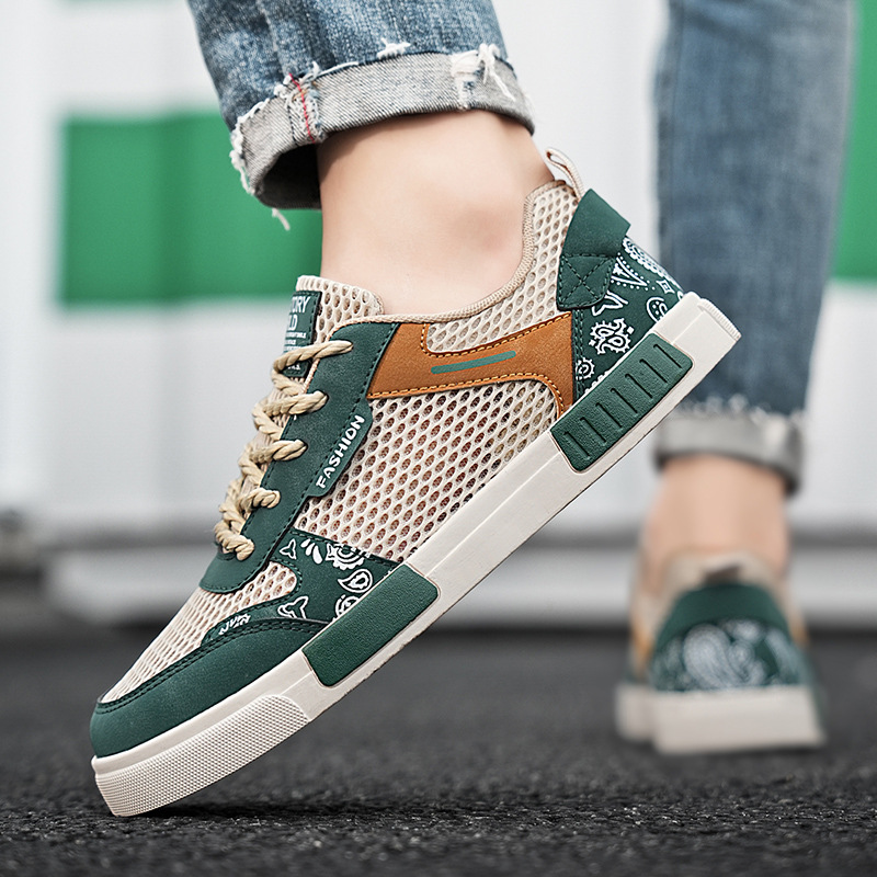 Zapatillas Chunky Hombre Malla Transpirable Streetwear