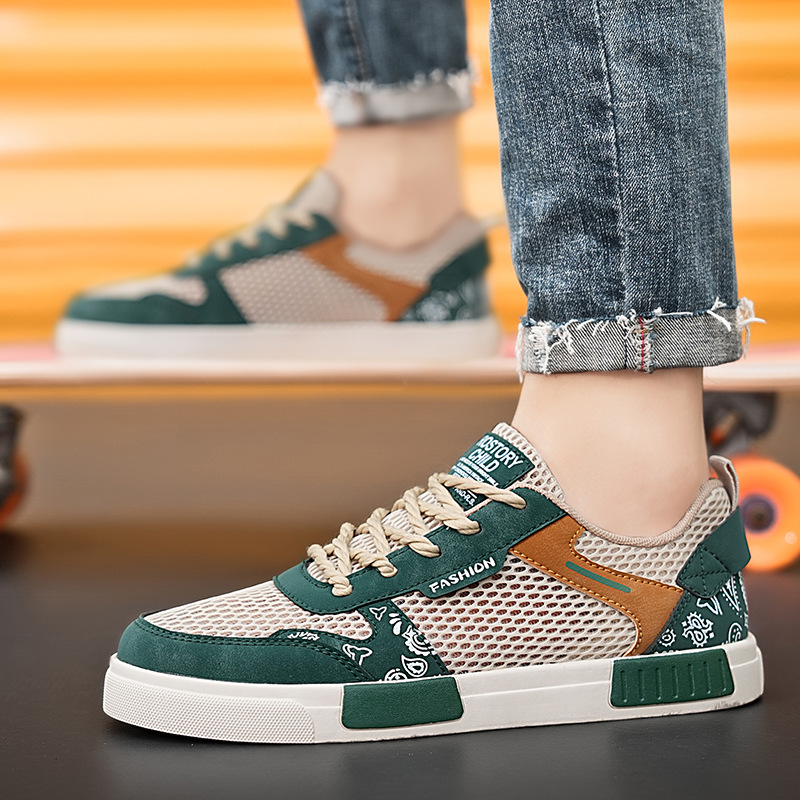 Zapatillas Chunky Hombre Malla Transpirable Streetwear