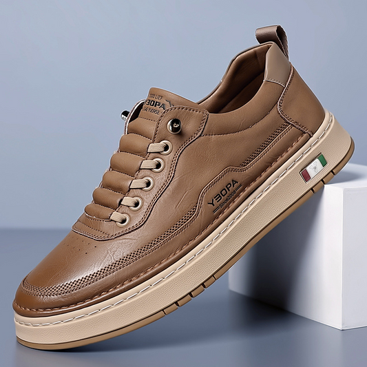 Zapatillas Casual de Piel Hombre Suela Acolchada