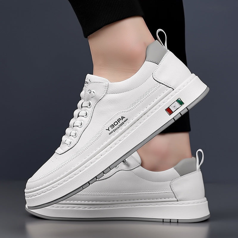 Zapatillas Casual de Piel Hombre Suela Acolchada
