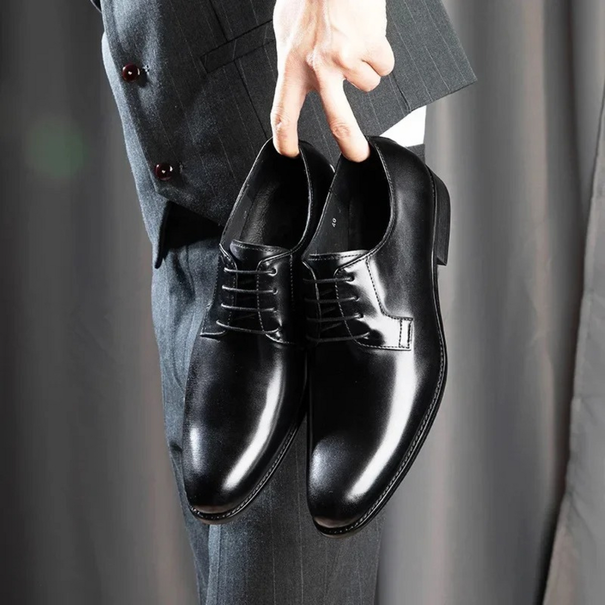 Zapatos de Vestir Derby de Piel Hombre Cordones