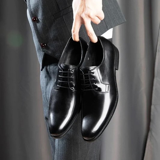 Zapatos de Vestir Derby de Piel Hombre Cordones